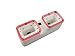 Fytoo Accessories 2PCS 3.7V 400mah Lithium Battery&1pcs 2-in-1 Charger for SYMA X22 X22W Quadcopter Spare Parts Drone Battery Red