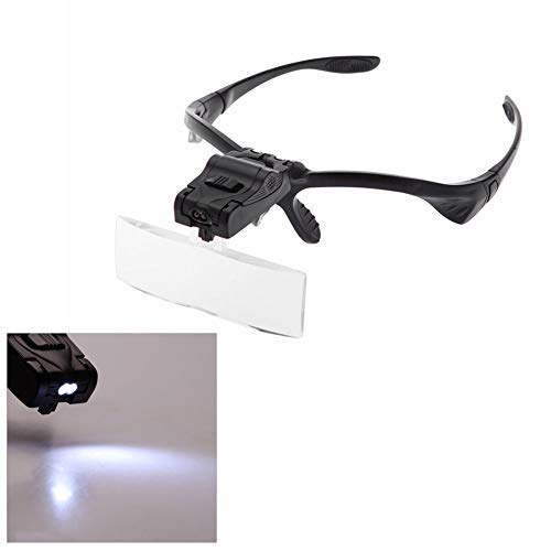 Che-good Carving - Glasses Magnifier 1 0x 5x 2 3 Adjustable Lens Led Illuminated Headband Bracket Magnifie Optical - Jewelry Chisel Gloves Veining Flex Set Stainless Tree Fantasy Stand - Thumbnail 5