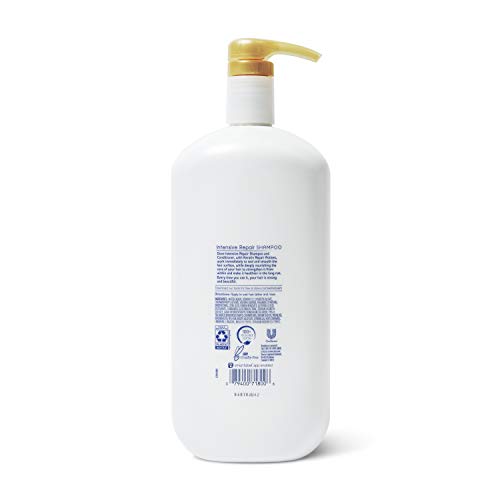 DOVE NUTRITIVE SOLUTIONS SHAMPOO FOR DAMAGED HAIR WITH PUMP INTENSIVE REPAIR DRY HAIR SHAMPOO FORMULA WITH KERATIN ACTIVES 31 OZ