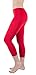 Sexy Basics Womens 3 Pack Stretch Cotton Light & Bright Capri Legging Tights