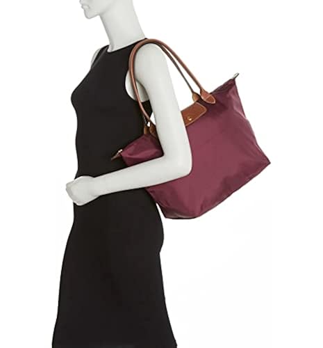 Longchamp Le Pliage Large Shoulder Tote Bag, Plum in Kuwait - Main Image