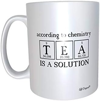 According to Chemistry Tea is A Solution Mug Ceramic Mug Coffee Cup Funny Mug Tea Cup Coffee Mug