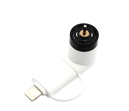 Portable Mini Fan Colorful and Powerful 2-in-1 Fans for Phone/Smartphone/Tablet - Black/Pink/Blue/Green/White/Orange - Summer 2019 Phone Accessories Compatible with iPhone/iPad/Android (White) - Thumbnail 4