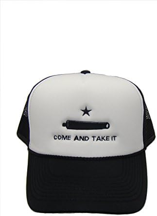 Come and Take It Mesh Trucker Cap (One Size, Black/White)