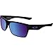 Oakley Men's OO9189 Twoface Square Sunglasses, Matte Black/Sapphire Iridium Polarized, 60 mm