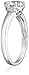 Amazon Collection Platinum-Plated Sterling Silver Round-Cut Swarovski Zirconia Solitaire Engagement Ring (2 cttw)