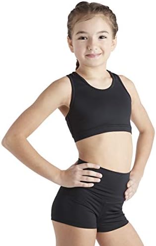Liakada Girls Stylish & Supportive Basic Sports Bra with Integrated Bra Shelf Liner Dance, Gym, Yoga, Cheer!