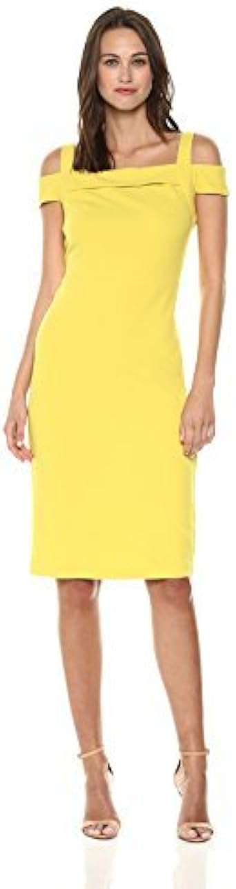 yellow scuba dress