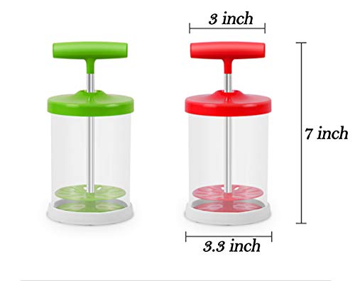 Manual Professional Whipping Cream Dispenser - Handheld DIY Whipped Cream Dispenser - Perfect Cream Whipper Maker for Gift,Lid,17-Ounce Capacity (500ml) (Red) - Thumbnail 4