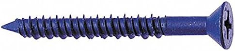 Masonry Scr, Flat, 1/4x1 3/4 L, Pk100