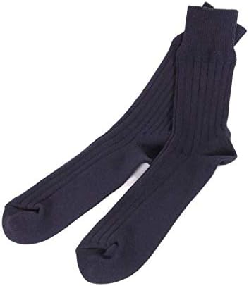 Amazon クロ Praha エジプトコットンリブソックス 靴下 25ー27cm ネイビー メンズ スポーツソックス 通販