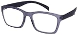 Edge I-Wear High Quality Lightweight Square Frame Reading Glasses 540968SF-2.00-4(M.CLGY)