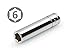 TEKTON 1/4 Inch Drive x 8 mm Deep 6-Point Socket | 11146