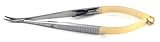 Castroviejo Needle Holder 5.75 Curved Serrated Tungsten Carbide w/ Lock