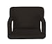 Naomi Home Venice Stadium Seat for Bleachers Portable Reclining with Armrest Black/Standard