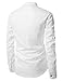 NEARKIN (NKNKN350) Beloved Men Henley Neck Long Sleeve Daily Look Linen Shirts WHITE US S(Tag size S)