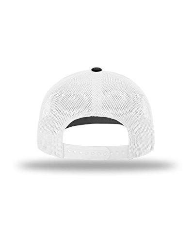 Richardson 112 Trucker Snapback Cap Orange/ White/ Black Adjustable