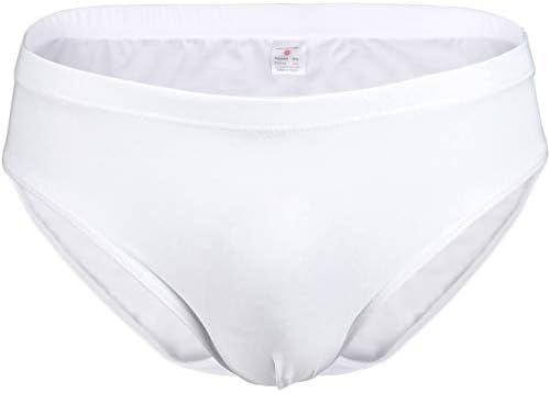 Aobuang Men's Briefs, Solid Low-waist Panties Ice-silk Extremely Soft Fabric Underpants Comfortable Underwear