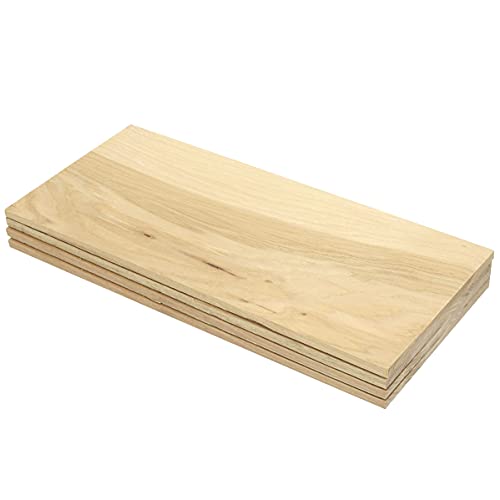 Iconikal Wood Grilling Smoking Plank, Hickory, 12 x 5Inch, 4Pack