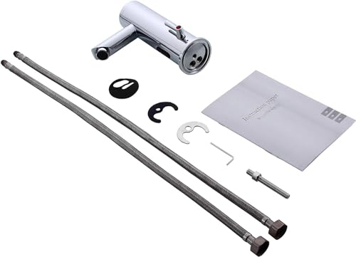 Gangang Touchless Automatic Sensor Faucet for Bathroom Hot and Cold Sensor Real Brass Hands Free Temperature Control Single Handle