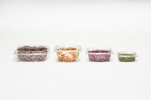 Clear hinged container, Deli container, Produce container, Dips & Spreads, Recyclable, BPA free, Made in the USA