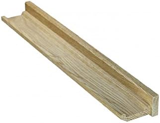 Creamore Mill Made in England Solid Oak Floating Picture Ledge Shelf, Medium