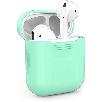 Miso Compatible for AirPods Case Protective Silicone Cover and Skin for AirPods Charging Case (Light Green)