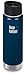Klean Kanteen Wide Mouth Insulated Stainless Steel Bottle with Leakproof Cafe Cap 2.0 - 20 Ounce Deep Sea
