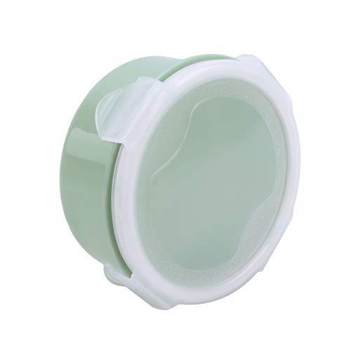 Yunzee Food Storage Container Round Shape Household Refrigerator Storage Box with Lid Meal Prep Lunch Box Kitchen Food Prep Container,Green