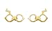 Harry Potter & Deathly Hallows Stud Earrings In 14K Gold Over Sterling Silver