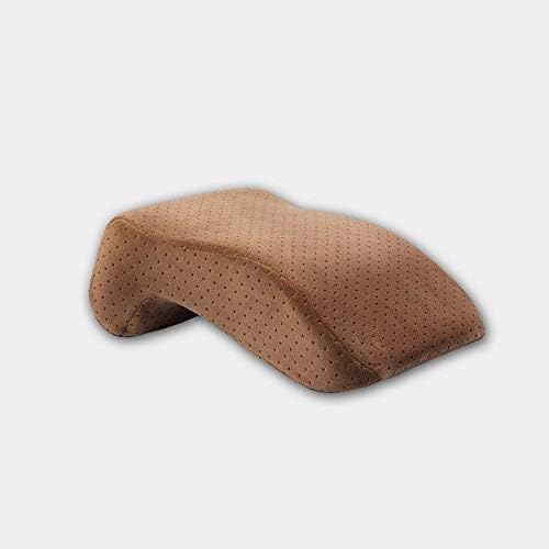 Sleeping Pillow Slow Rebound Memory Cotton Seven-Character nap Pillow Office Student Pillow,32x24x11cm,Mocha Velvet