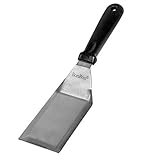 BonBon Plastic Handle Heavy Duty Hamburger Turner/Spatula With Cutting Edge, 11.8 Inch X 2.7 Inch, Black