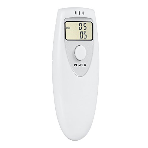 GDbow Breathalyzer Portable Digital Alcohol Tester for Personal Use -White - Thumbnail 7