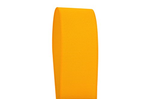 Ribbon Bazaar Solid Grosgrain Ribbon 5/8 inch Yellow Gold 50 yards 100% Polyester
