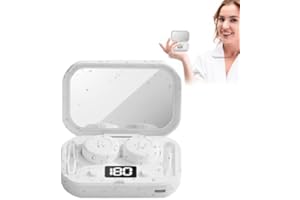 BNXXL SKIN Contact Lens Cleaner Machine, Soft Contact Lenses Cleaners Case with Night Light, Automatic Vibration Contact Lens Cleaning Kit for Traveling White