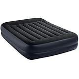 Intex Dura-Beam Standard Series Pillow Rest Raised Airbed w/Built-in Pillow & Internal Electric Pump, Queen