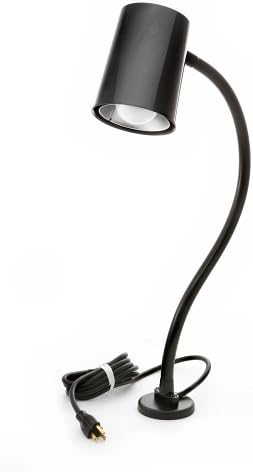Danray Products LLC LMP-24M 24-Inch Snake-Arm Lamp with Magnetic Base and 6-Foot Cord, Gloss Black