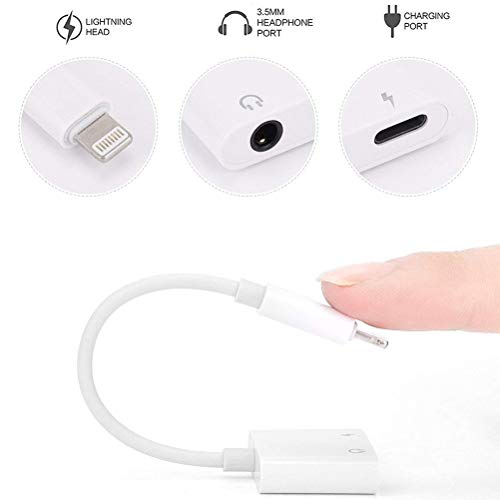 BENEWY Headphone Jack Splitter Adapter AUX Audio & Charger & Call & sync Cable Compatible for Phone 7 8 X XS XR Max Dongle Accessory Connector