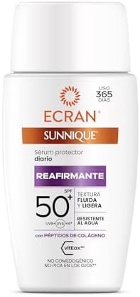 Sunnique - Fluido Facial Reafirmante con Colágeno FPS50+ - 40 ml
