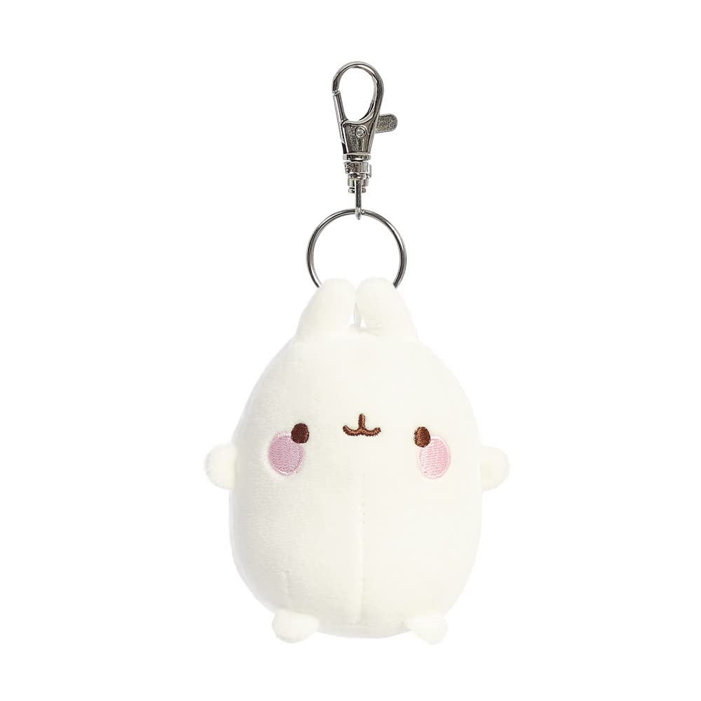 Aurora, 14223, Molang Key Clip, 4In, Soft Toy, White