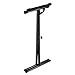 Flexzion Classic Keyboard Stand Musician Electronic Piano Organ Single Tube X Type 7 Position Folding Adjustable Height Metal Braced Rack Portable with Locking Straps