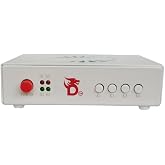 DICHEN DMA Fuser Combiner Display Overlay Adapter,2K HD Multimedia Interface Synthesizer,HDMI Input Output,Lossless Transmission,Supply for Gaming Conferencing (HDMI Interface-WHITE)