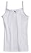 Sportoli Girls 3 Pack 100% Cotton Tagless White and Flamingo Cami Undershirts