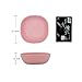 ZBGOROW Bamboo Fiber Side Dishes | 3.7 inch, 3.5 ounce, BPA-Free and Eco-Friendly Sauce Plates | Small Dipping Bowl Set of 4 in 4 Assorted Color