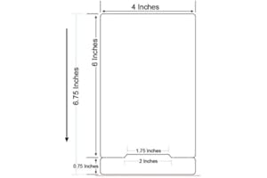 CEN-TECH Compatible with FedEx, UPS, USPS 4 in x 6.75 in Large Thermal Label with 1 in. core Shipping Labels