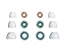 Sony EPEX10A/WHI Hybrid Replacement Earbuds (White) (Discontinued by Manufacturer)