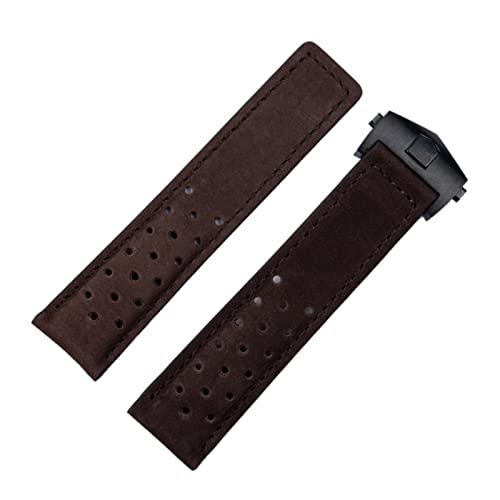 20mm 22mm 24mm Genuine Frosted Leather For F1 Watch Band Bracelet Buckle