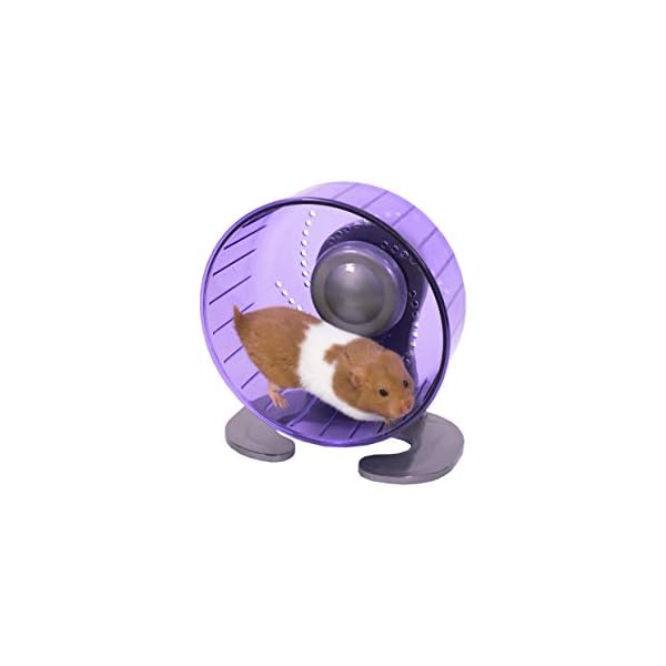 Rosewood Pico Exercise Wheel for Hamsters with Stand, Purple