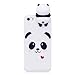 iPhone 5/5S/SE Case [Panda Series] Aeeque Ultra Thin [Slim Fit] 3D Cartoon Candy Color Soft TPU Silicone White iPhone 5SE Phone Case Bumper Shockproof iPhone 5 5S Protective Cover Gifts for Girls Boys