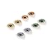 MagiDeal Oval Flat Back Plastic Eyes 7mm Iris for Porcelain or Reborn Dolls Making DIY Supplies Pack of 4 Pairs